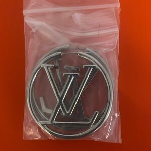 LV hoop earrings in silver